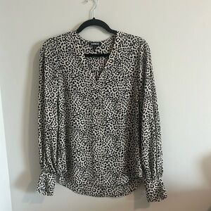 Express leopard dress top